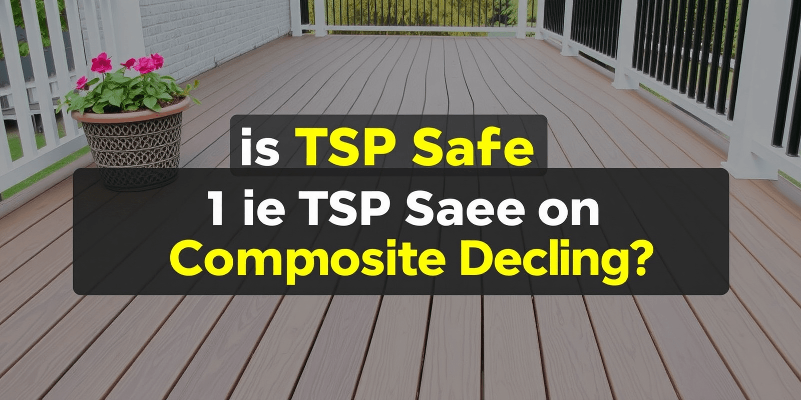 Cleaning Composite Decks Safely: Alternatives to TSP