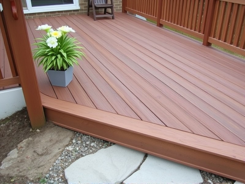 can composite decking be glued to concrete