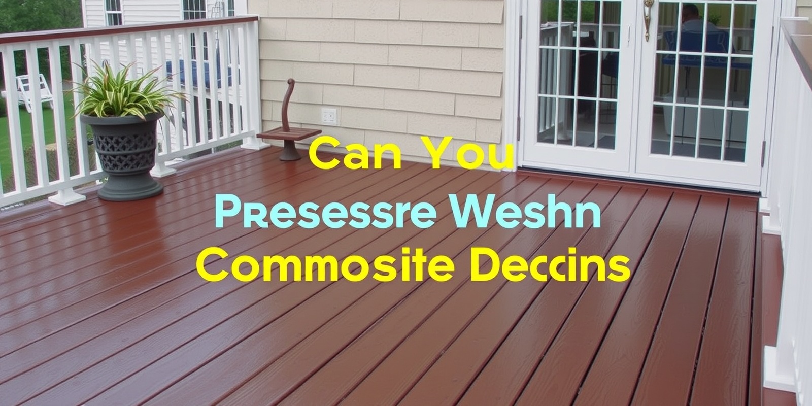 can you pressure wash composite decking
