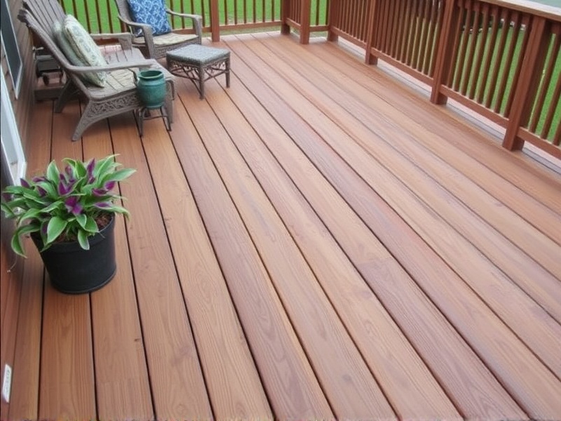 can you use stain on composite decking