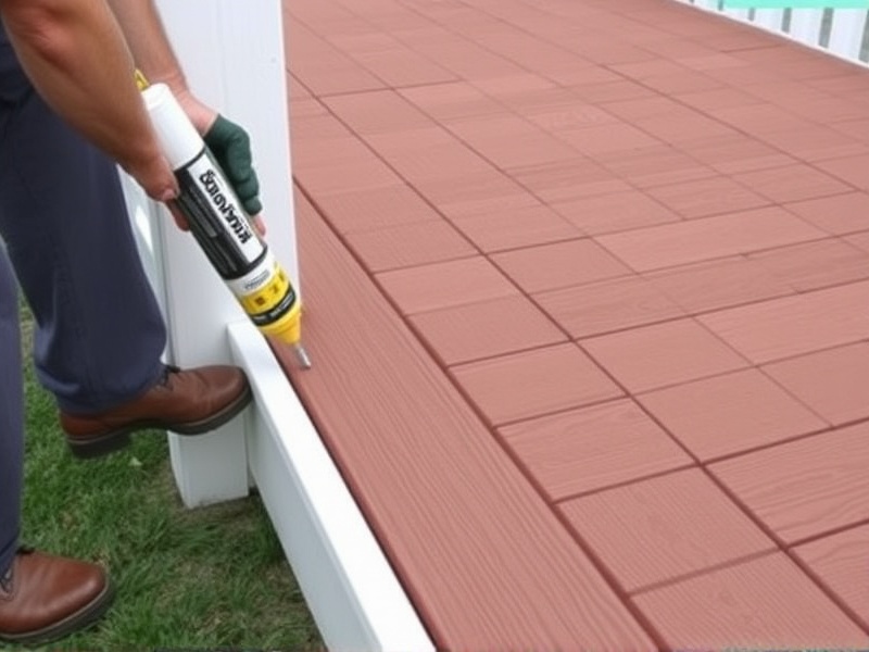 caulking composite decking