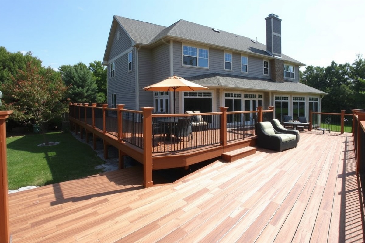 cedar color composite decking