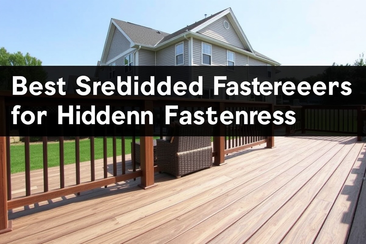 Choosing the Best Hidden Fasteners: A Comprehensive Guide for Composite Decking
