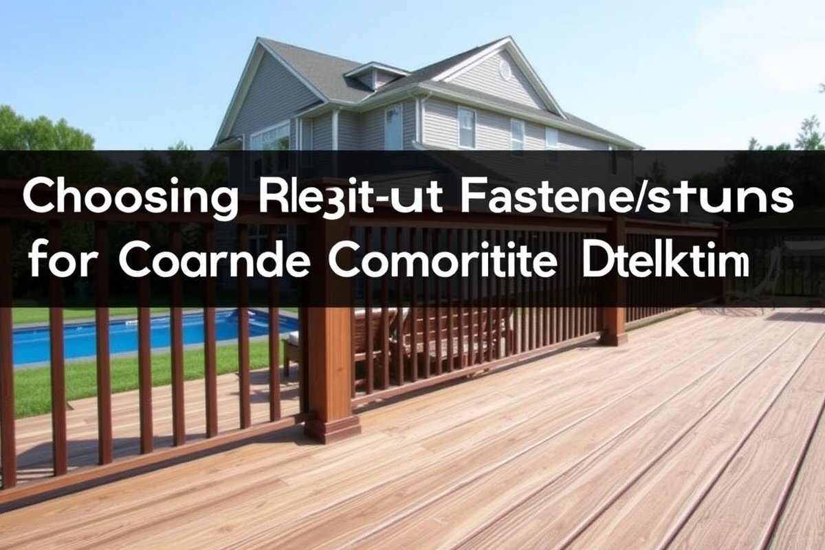 Choosing the Right Fasteners for Attaching Composite Decking