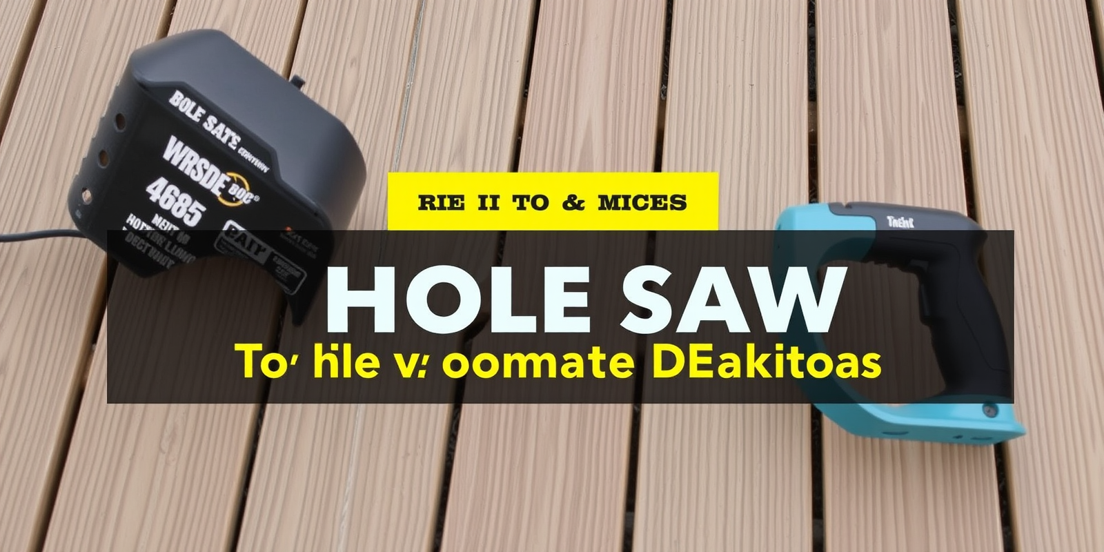 Choosing the Right Hole Saw for Your Composite Decking Project