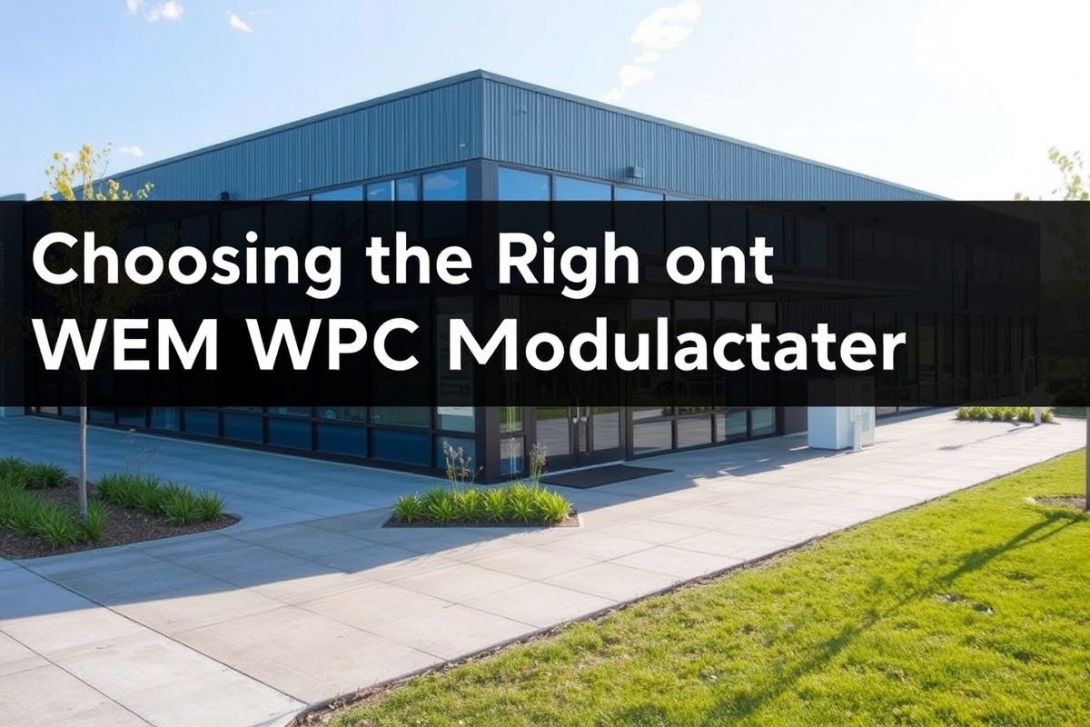 Choosing the Right OEM WPC Product Manufacturer