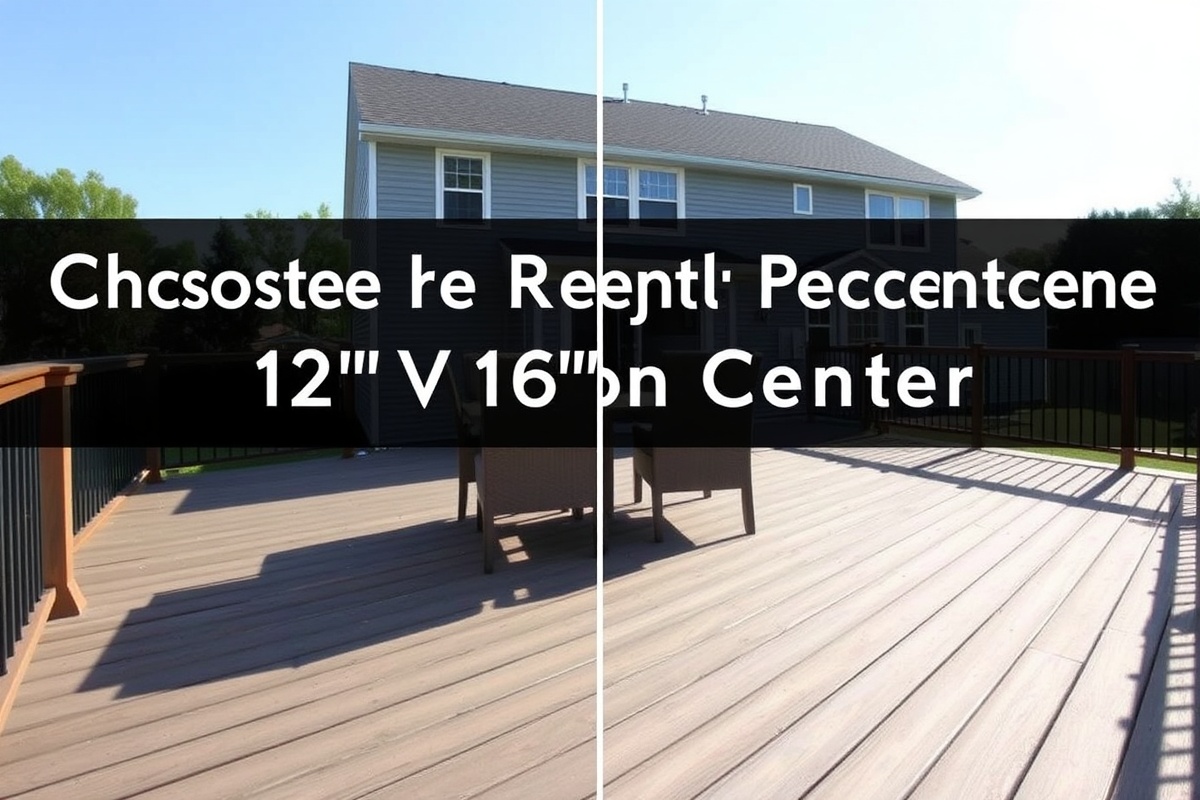 Choosing the Right Spacing for Your Composite Deck: 12'' or 16'' On Center?