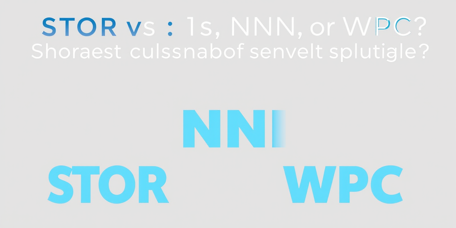Choosing the Right Storage Solution: STOR, NNN, or WPC?