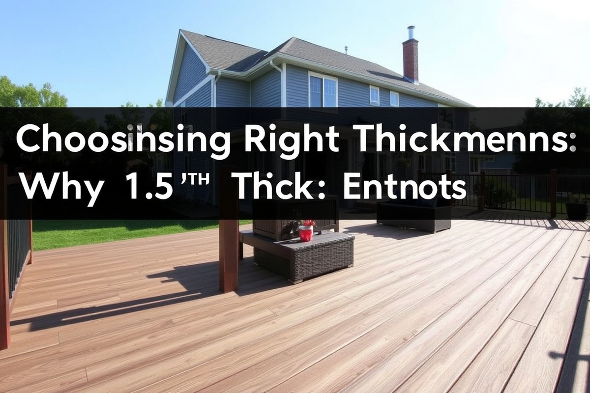 Choosing the Right Thickness: Why 1.5 Inch Thick Composite Decking is Ideal
