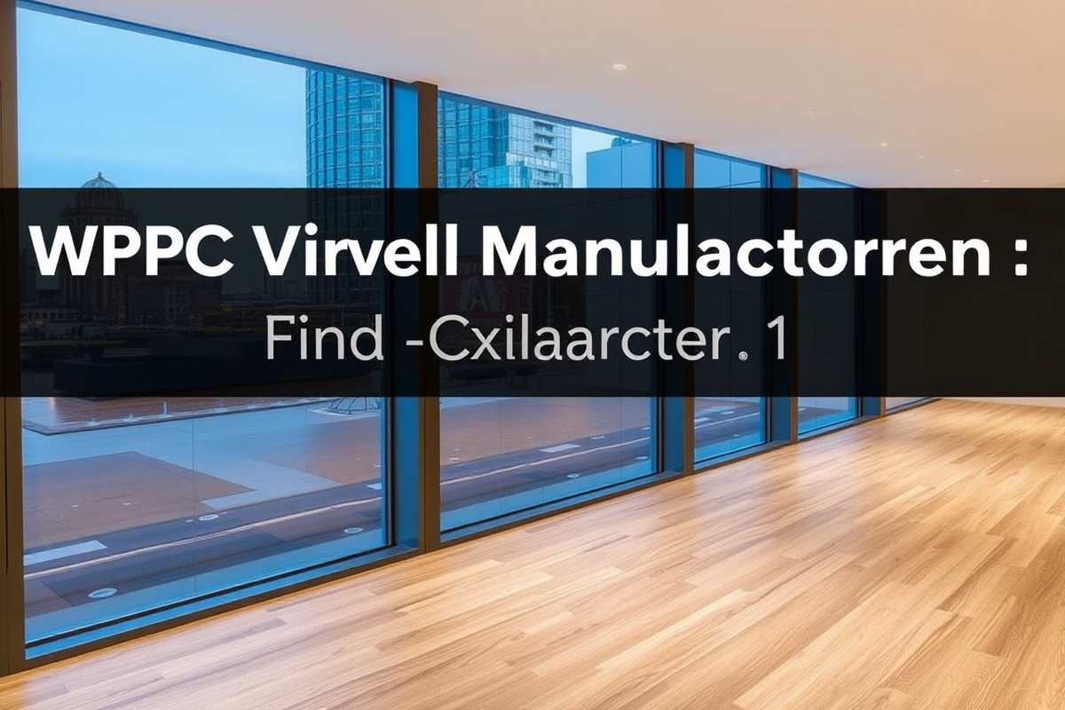 Choosing the Right WPC Vinyl Floor Manufacturer: A Comprehensive Guide