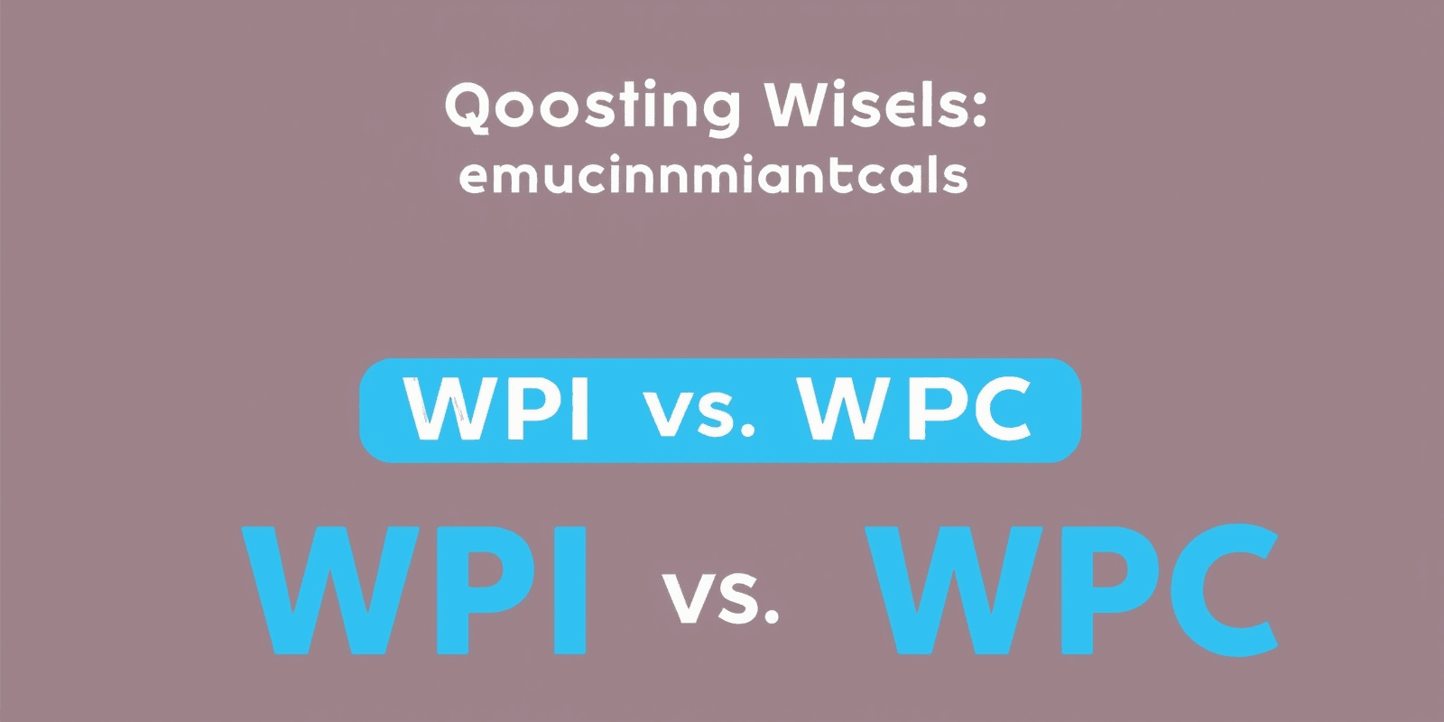 Choosing Wisely: WPI vs WPC - A Comprehensive Guide