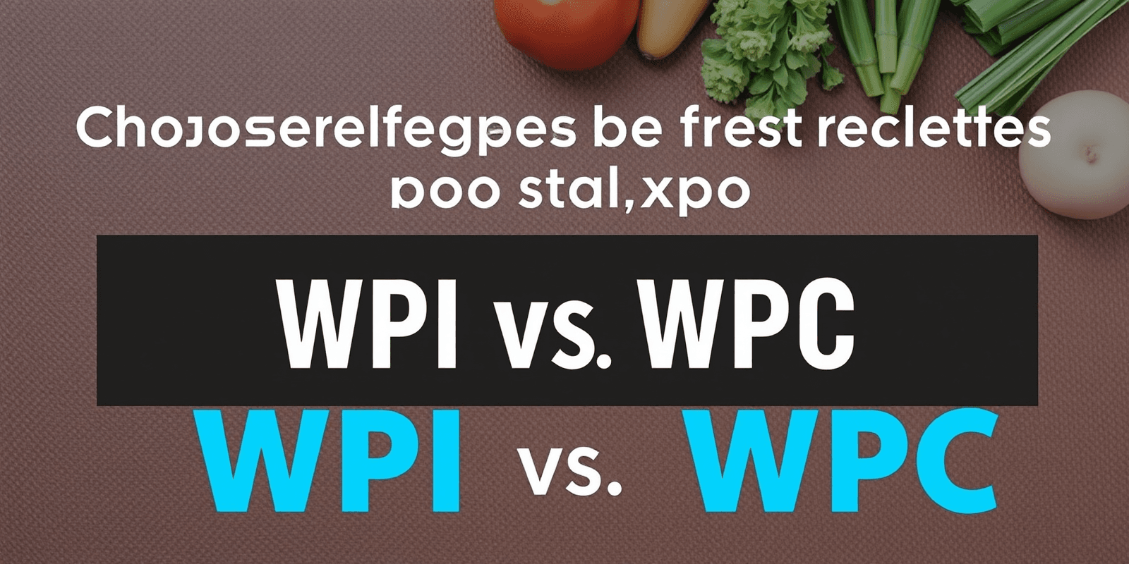 Choosing Wisely: WPI vs WPC for Your Diet Plan