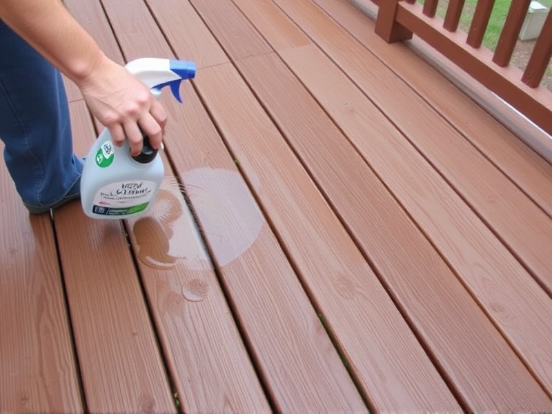 cleaning stains from composite decking