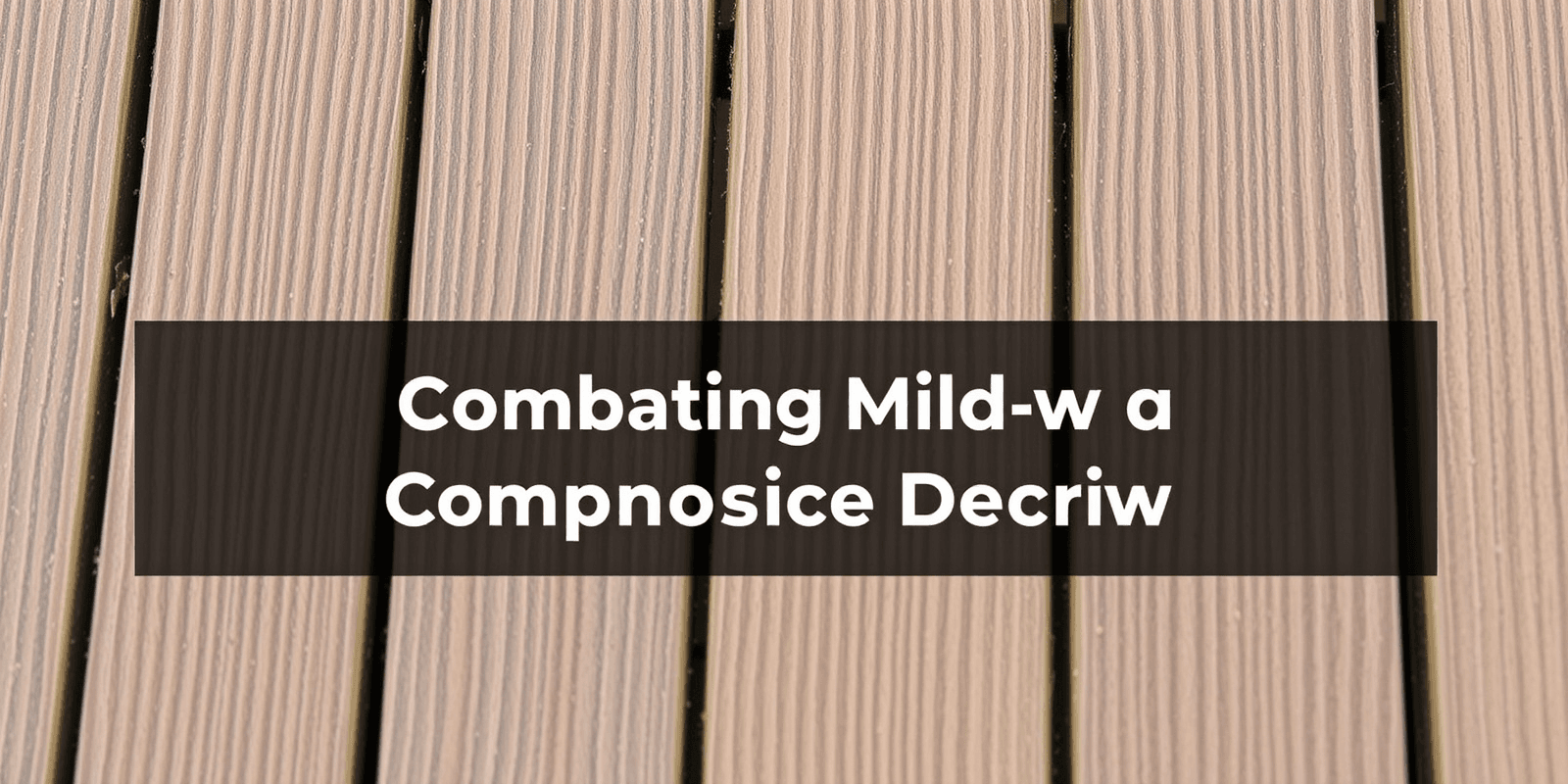 Combatting Mildew: Tips for Maintaining Composite Decking
