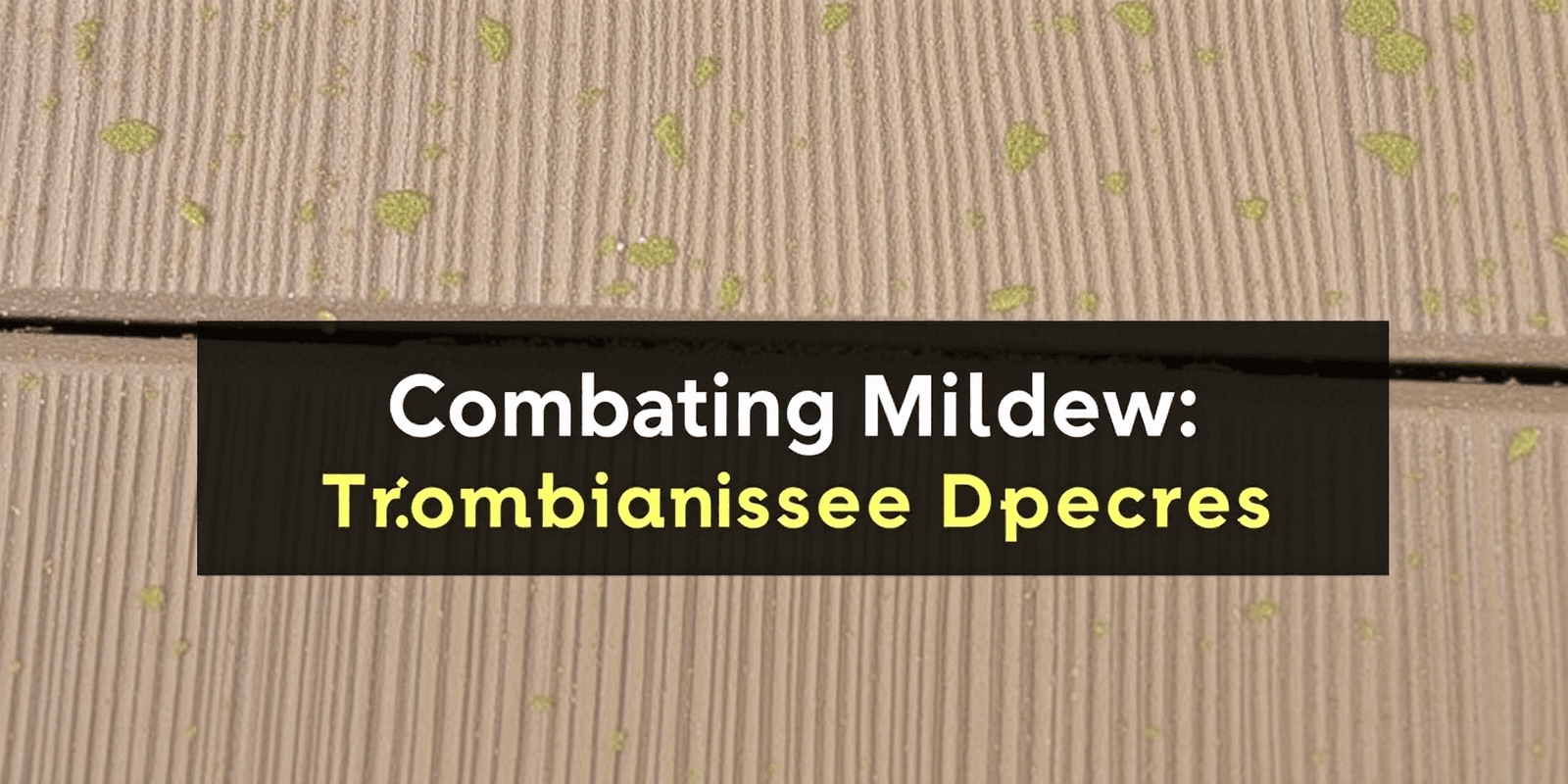 Combatting Mildew: Tips for Your Composite Deck