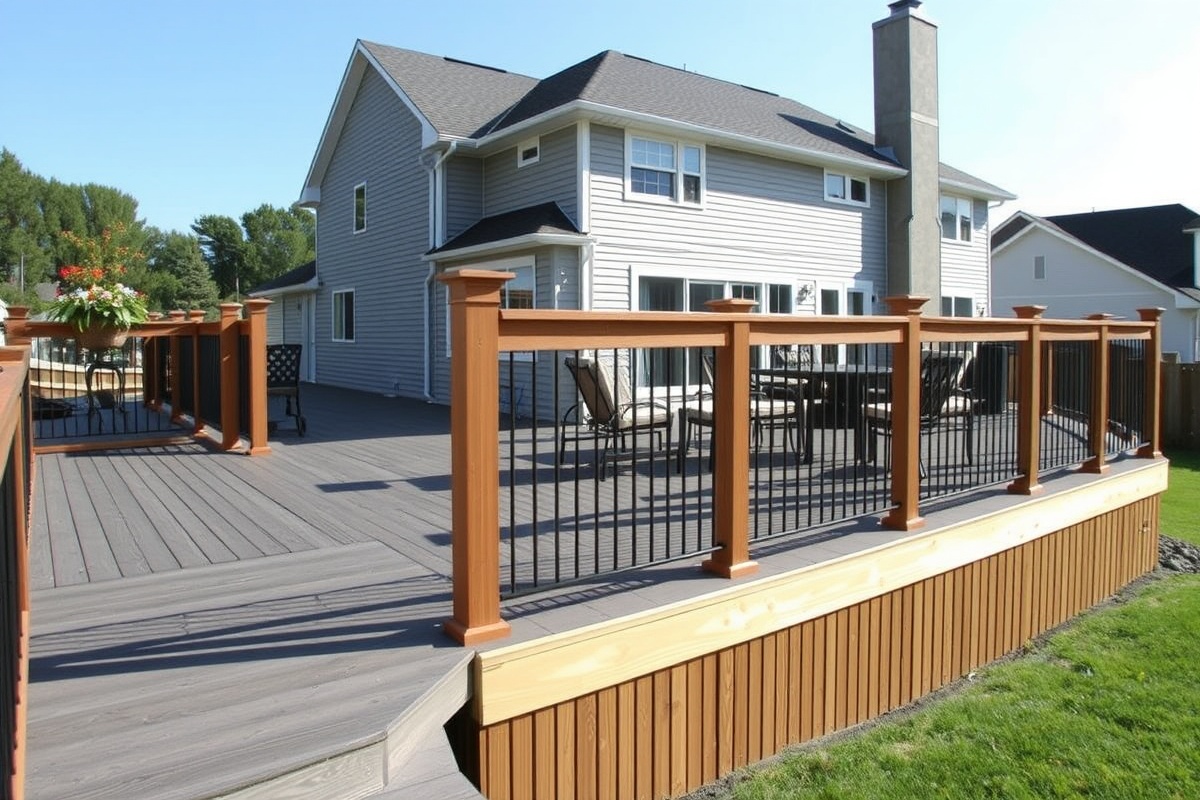 Combining Style and Functionality: Composite Decking and Wood Railings