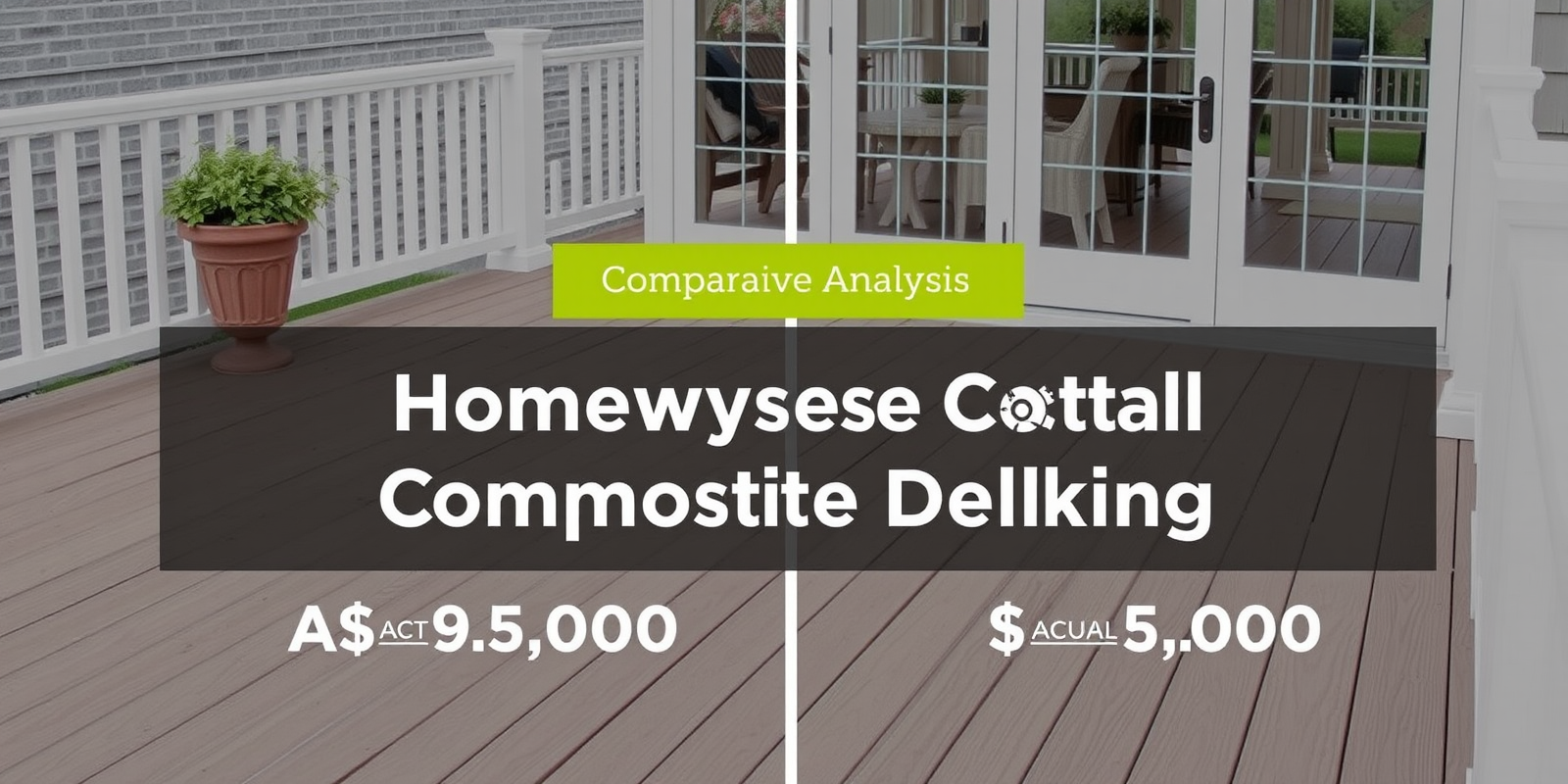 Comparative Analysis: Homewyse Cost vs. Actual Costs for Composite Deck Installation
