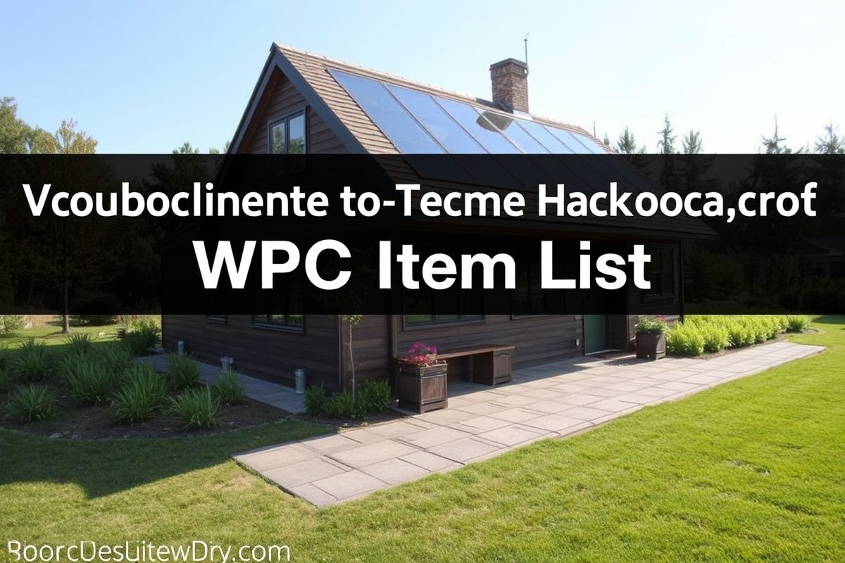 Complete Guide to Choosing the Right WPC Item List for Your Project