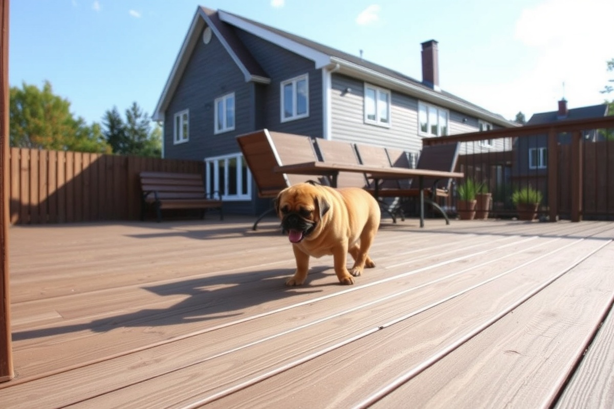 composite decking and dog nails