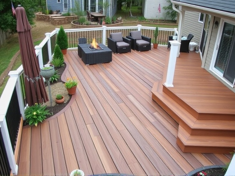 composite decking backyard