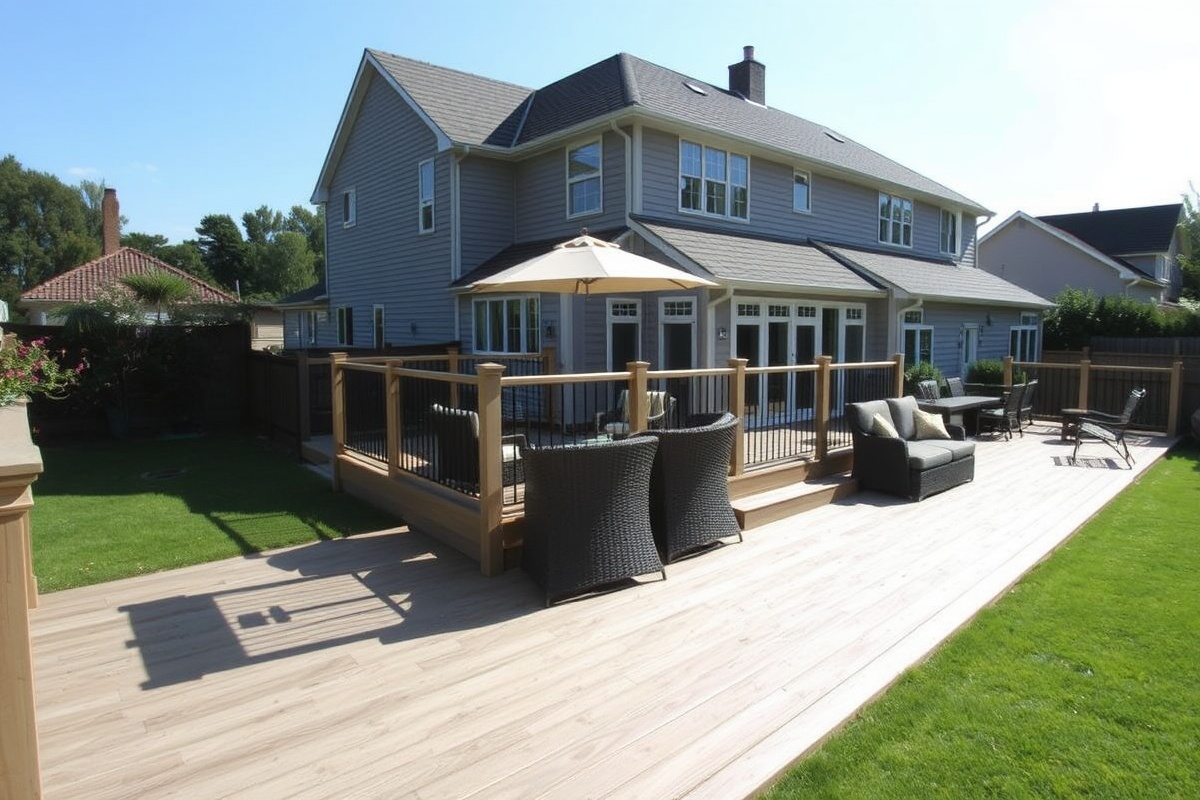 composite decking beige