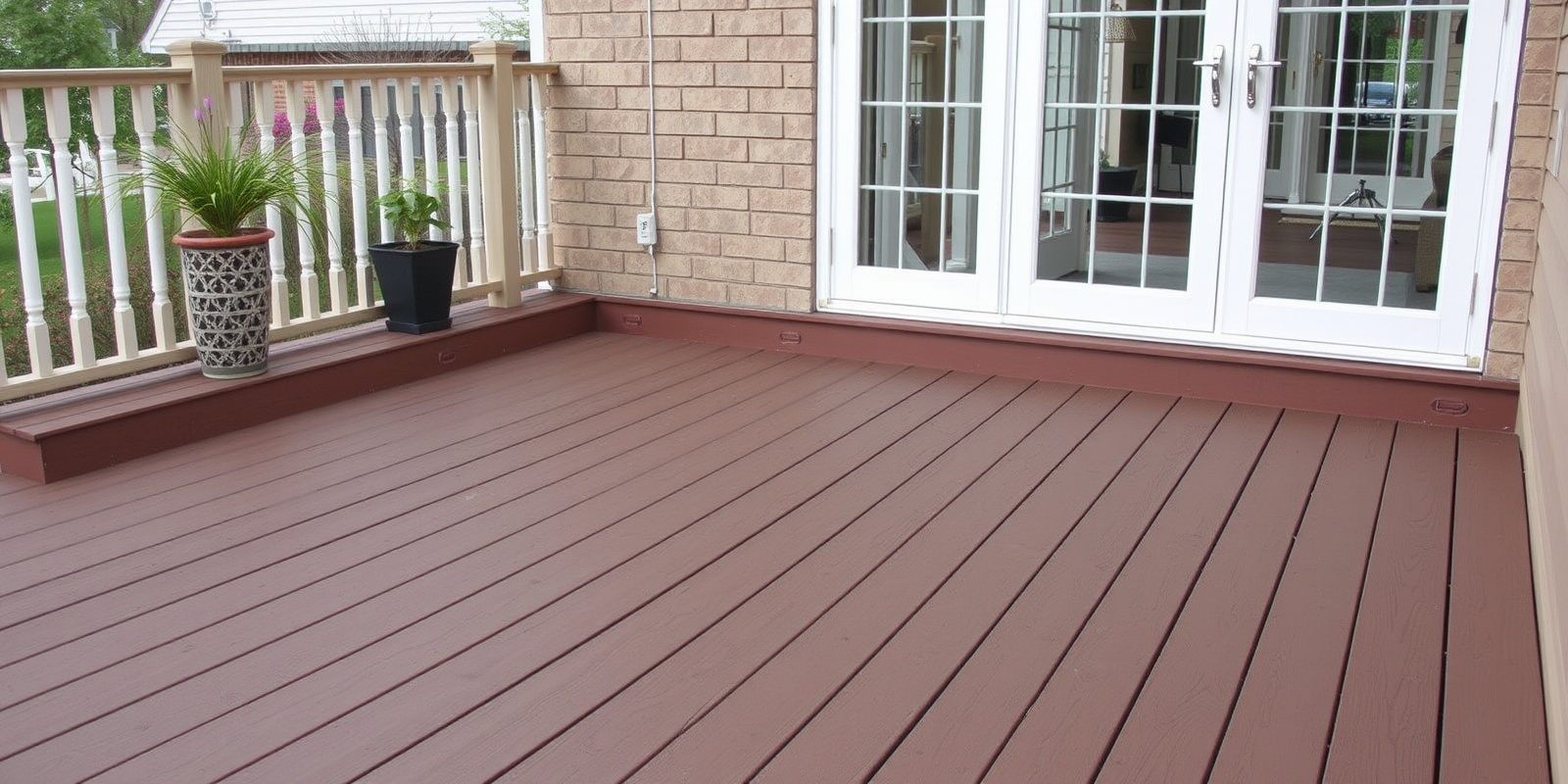 composite decking brown