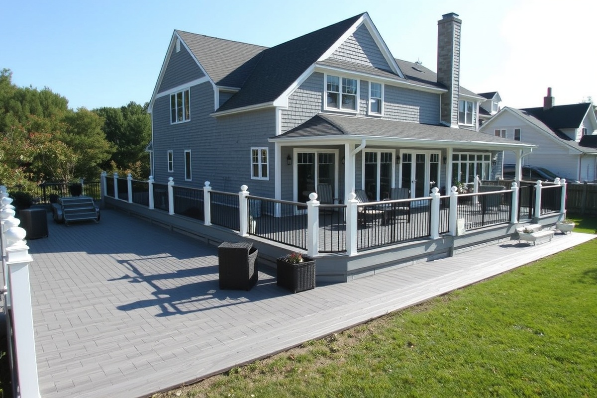 composite decking cape cod gray