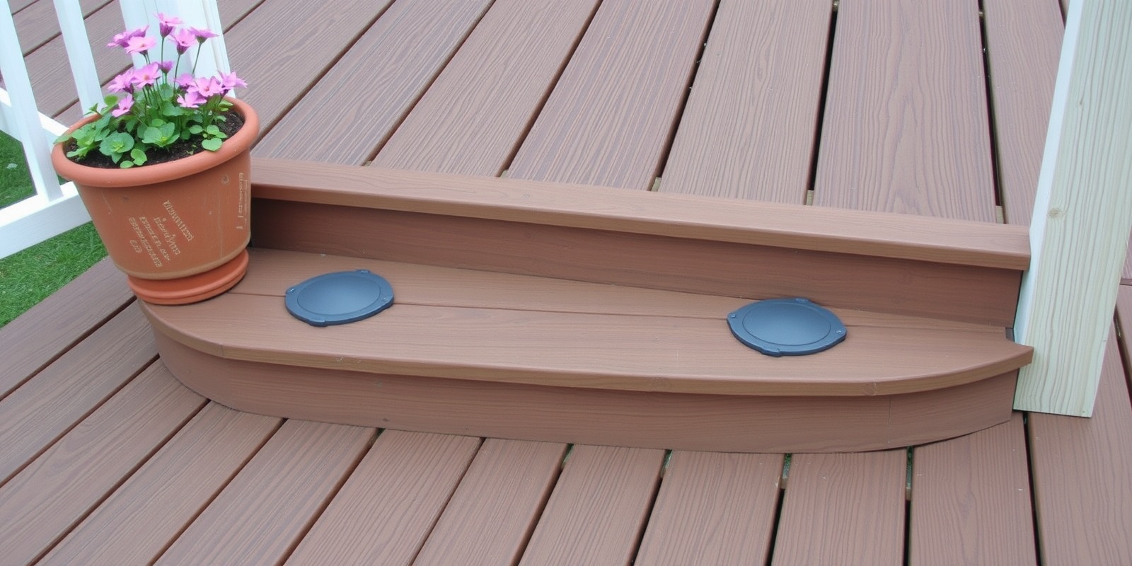 composite decking caps