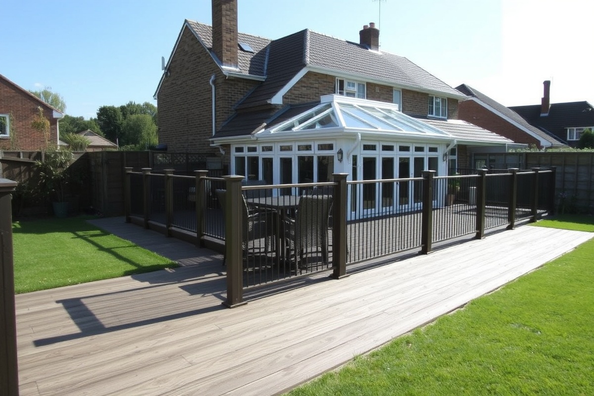 composite decking clearance