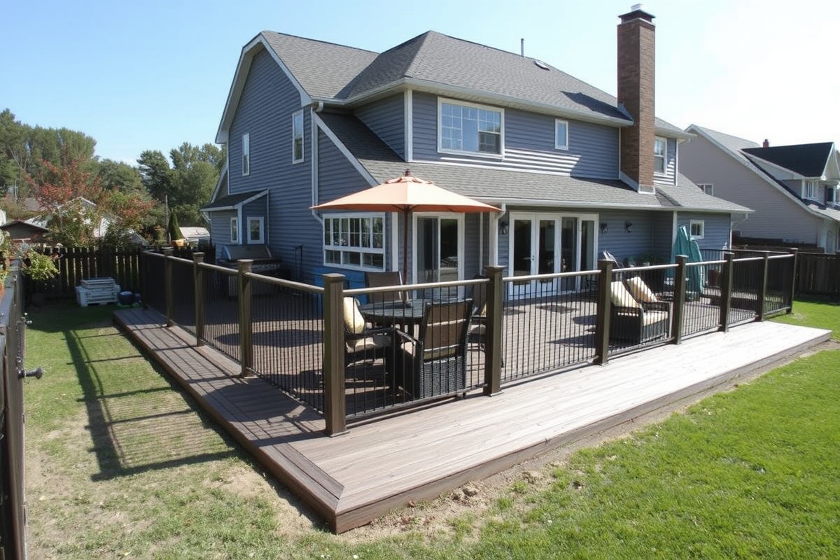 composite decking corner ideas