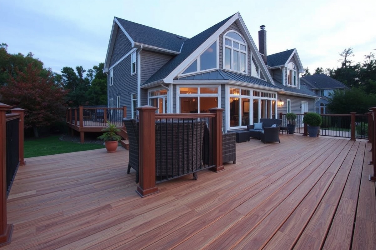 composite decking flammable