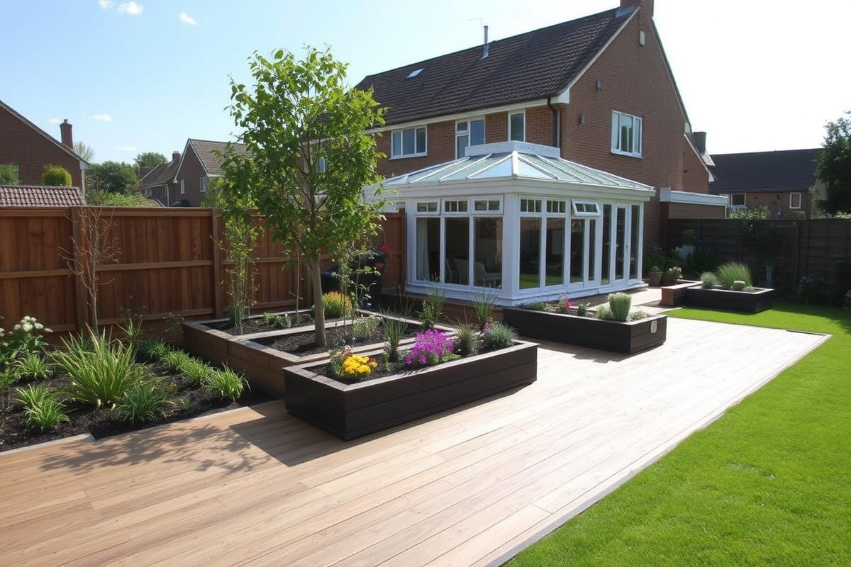 composite decking for garden beds