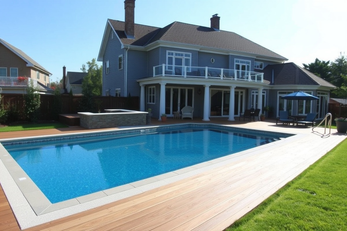 composite decking for pool