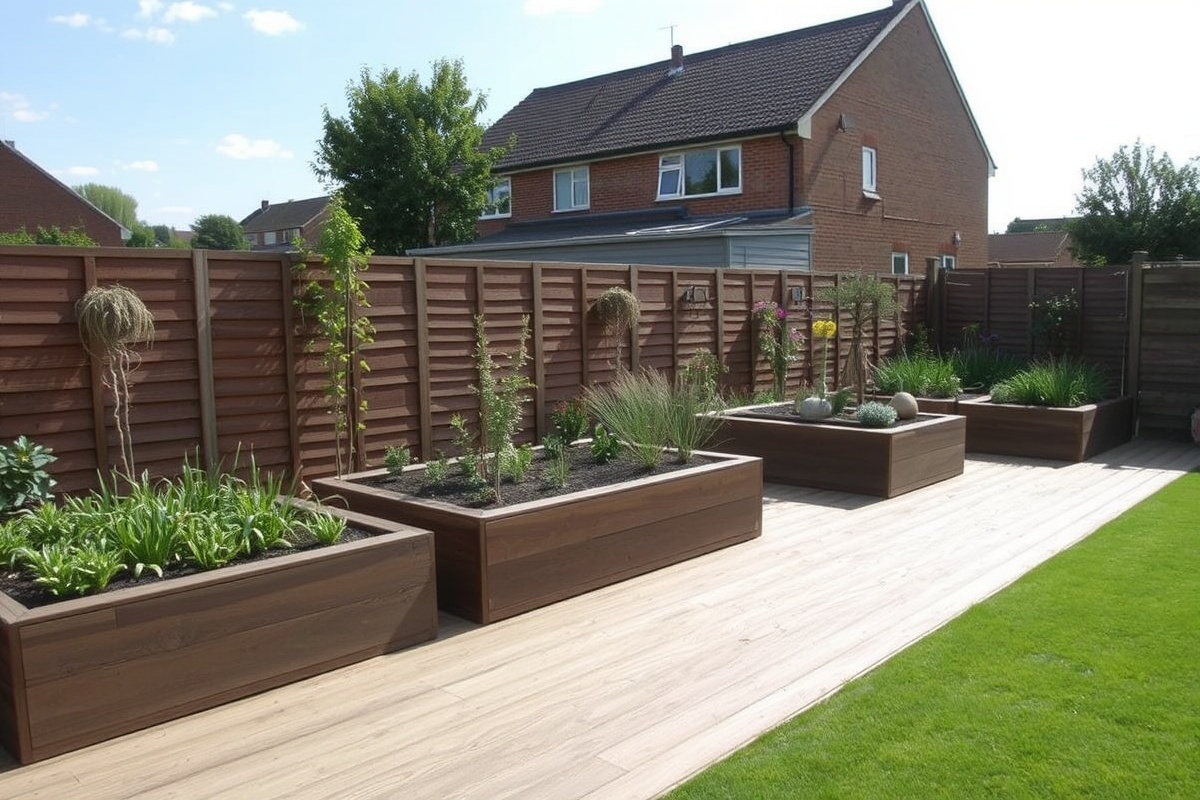 composite decking for raised garden