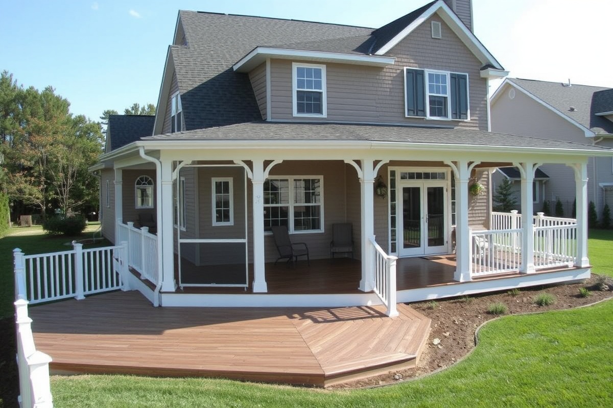 composite decking front porch