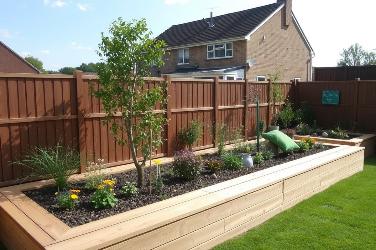 composite decking garden bed