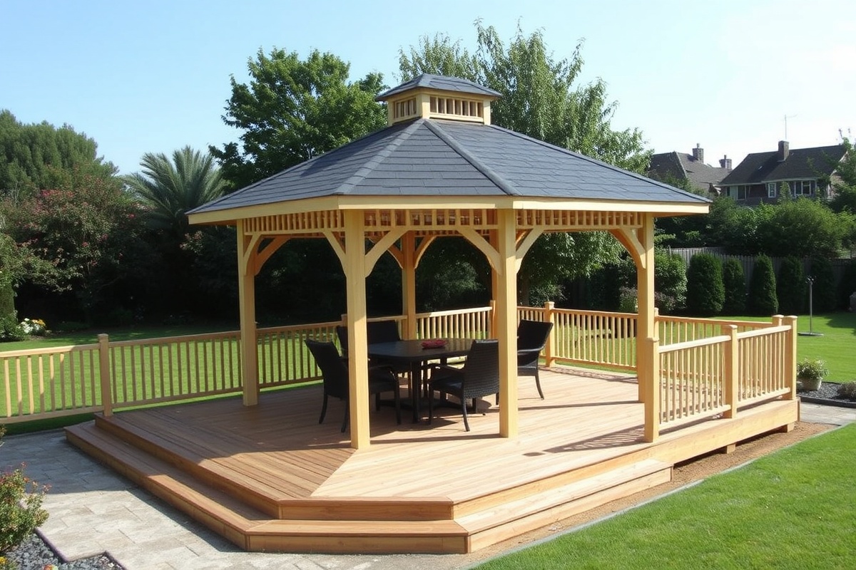 composite decking gazebo