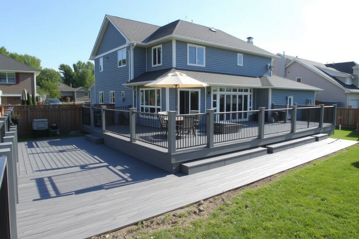 composite decking gray