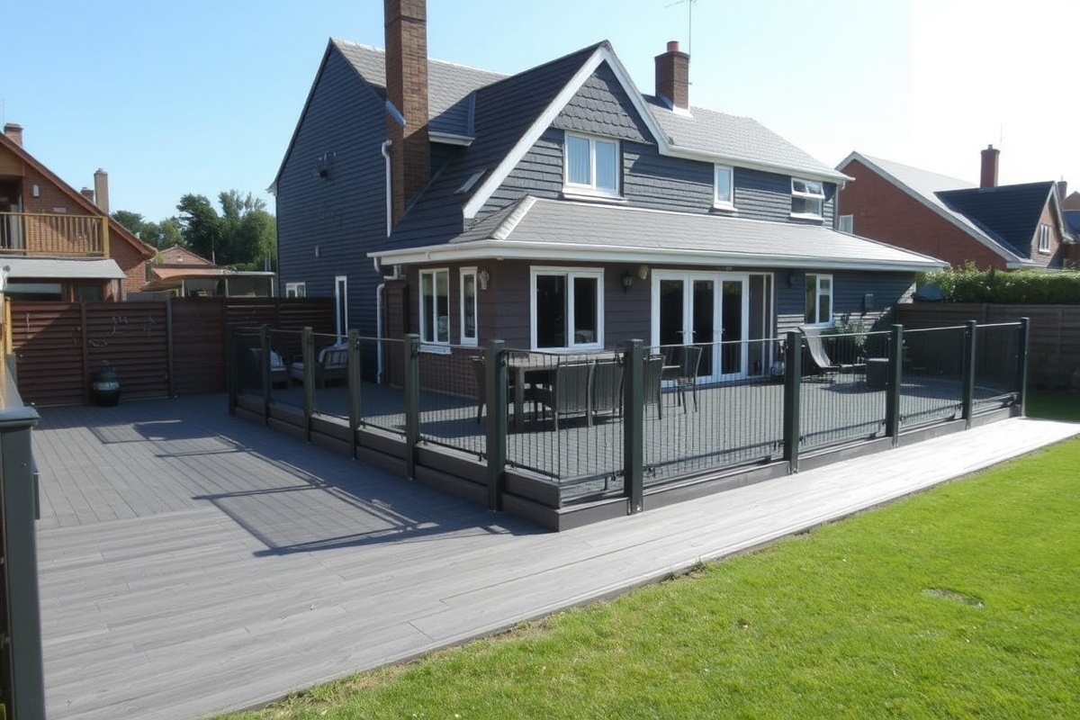 composite decking grey