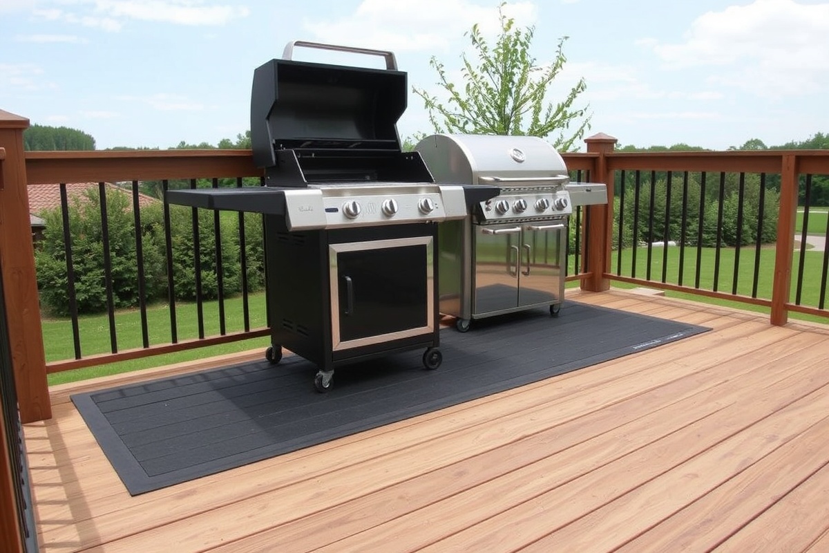 composite decking grill mat