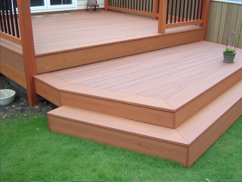 composite decking ground level