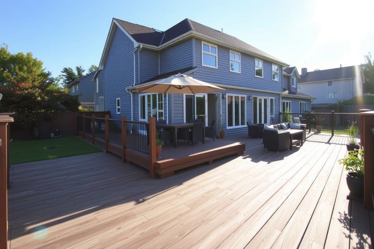 composite decking hot in the sun