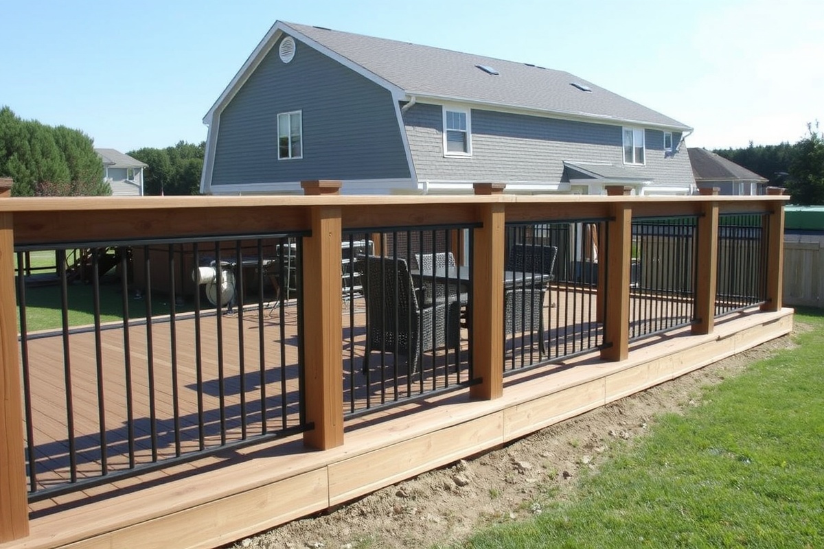 composite decking joist width