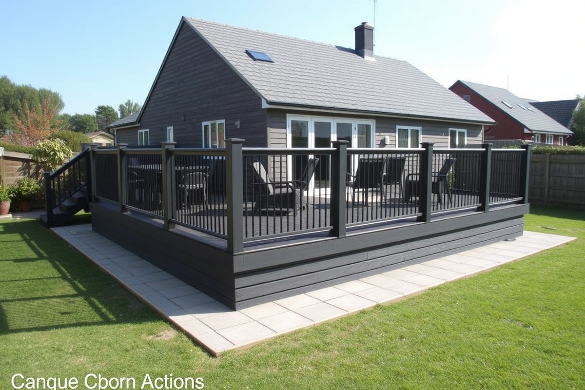 composite decking kits with base