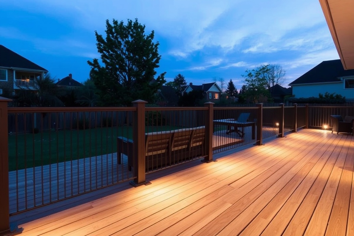 composite decking lighting