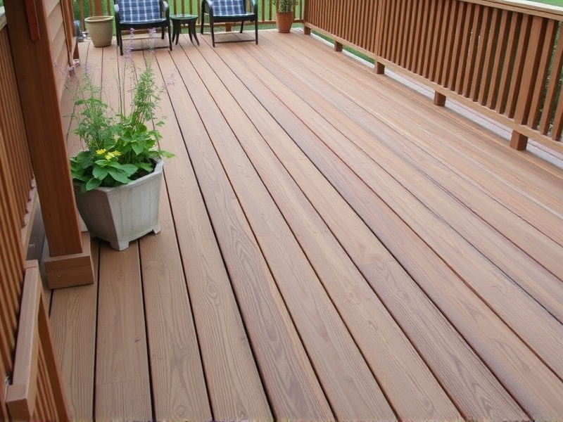 composite decking natural wood