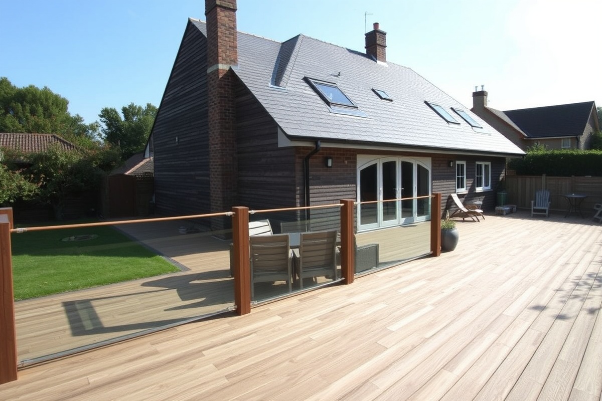 composite decking oak