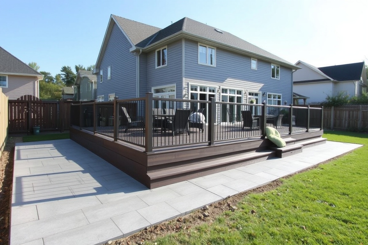 composite decking on concrete
