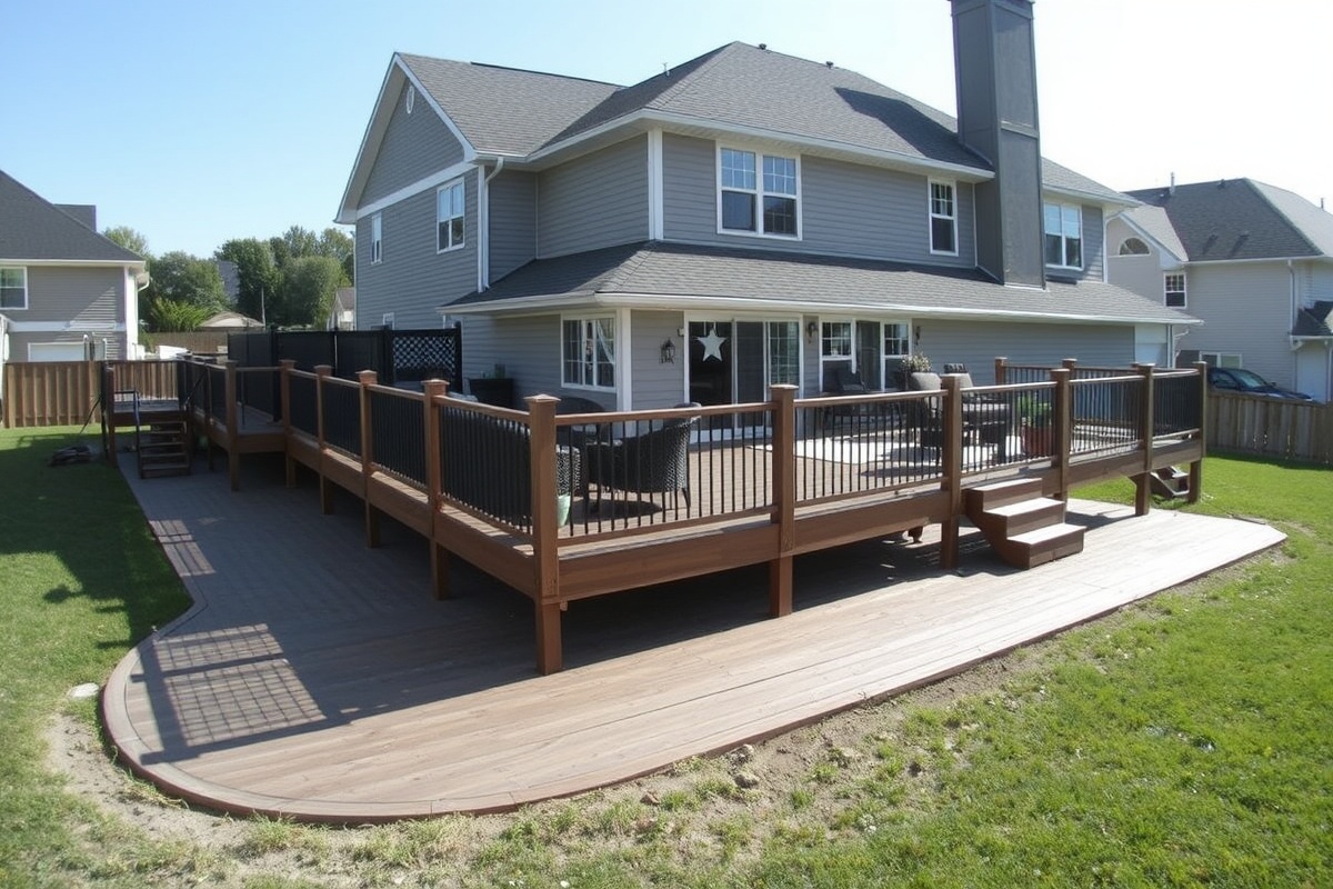 composite decking over cement porch