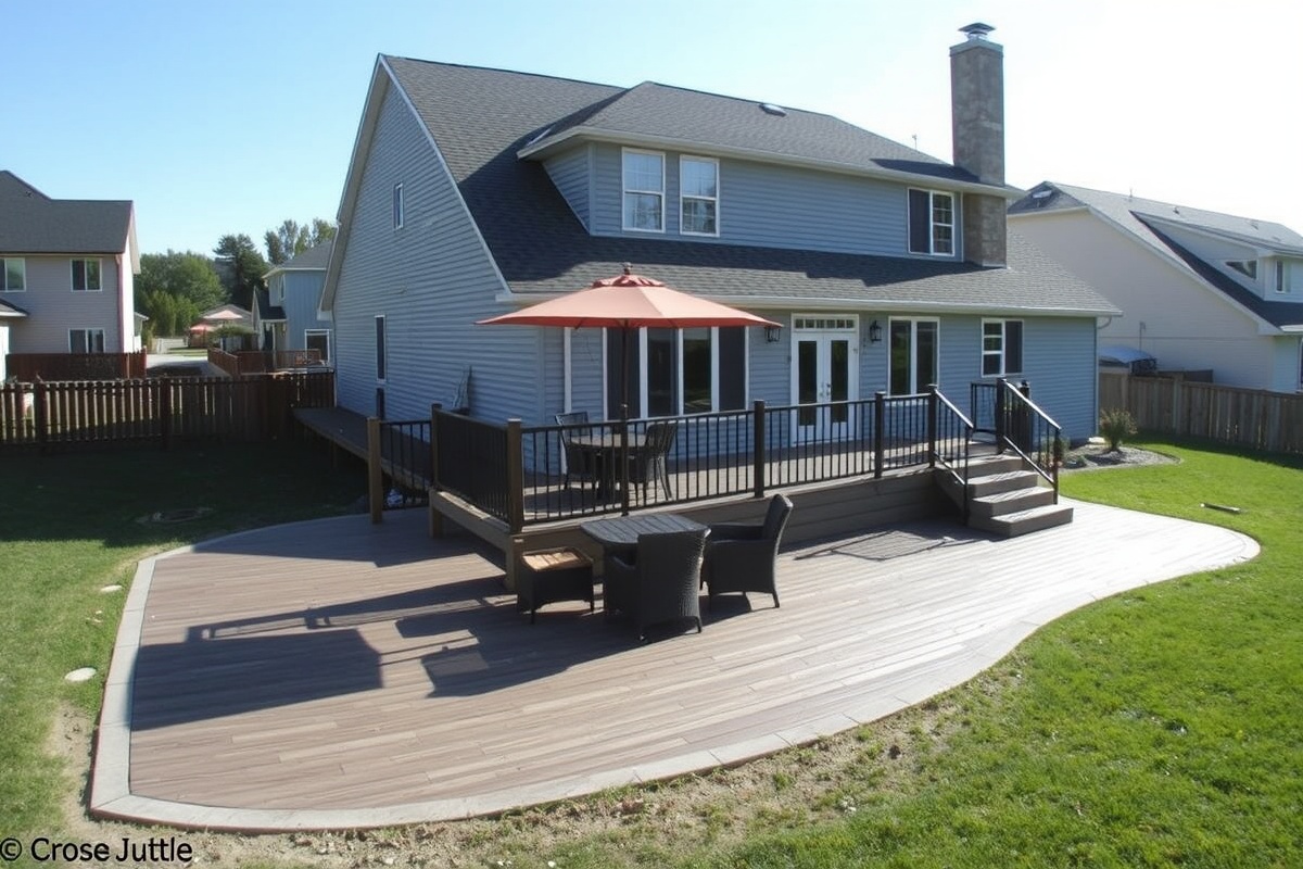 composite decking over concrete patio